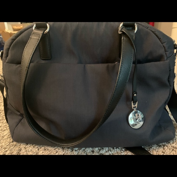 Lo & Sons Handbags - Lo and Sons OMG bag in Gray with Blue interior